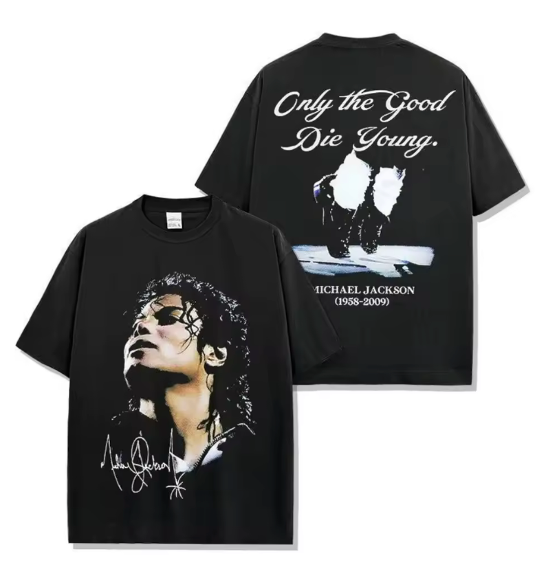 Only The Good Die Young Michael Jackson - Cotton Oversized Shirt